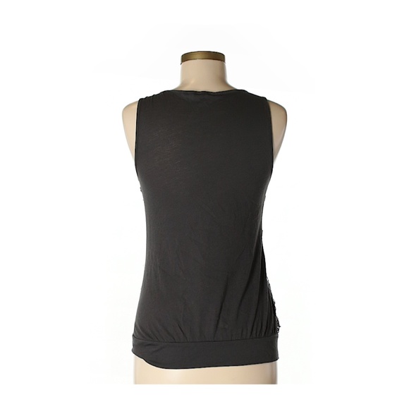 Express Sleeveless Silver and Gray/Grey Top - Picture 2 of 2